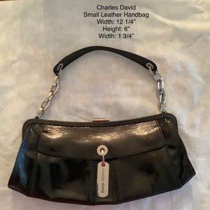 Charles David small leather handbag